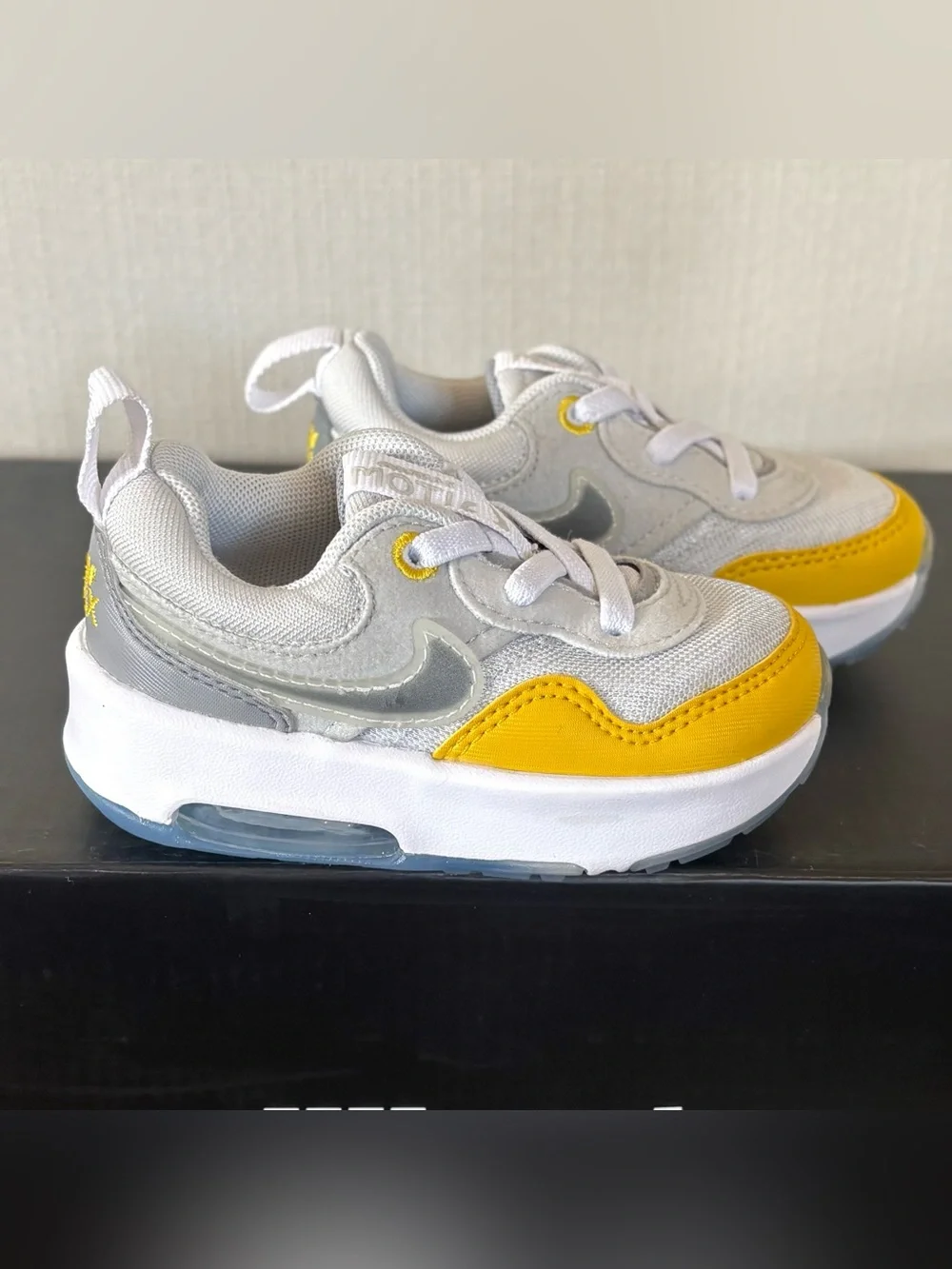 Nike Air Max 1 Motif (TD) Toddler Sneakers DH9390-001 Photon Grey Size 5C